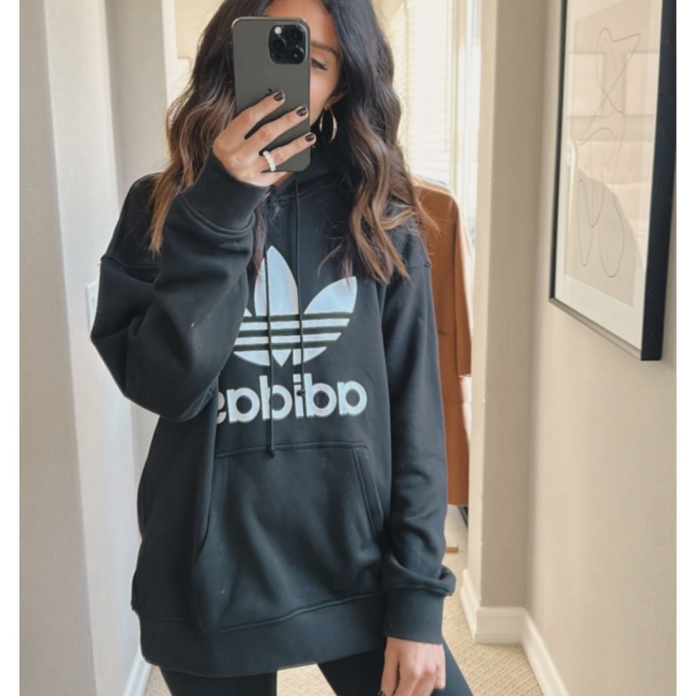 Adidas classic black hoodie